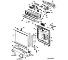 GE GSD1200L02 control panel/door diagram