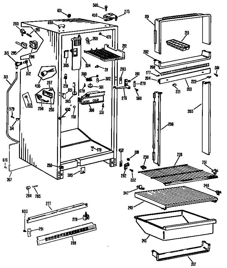 Cabinet/shelves