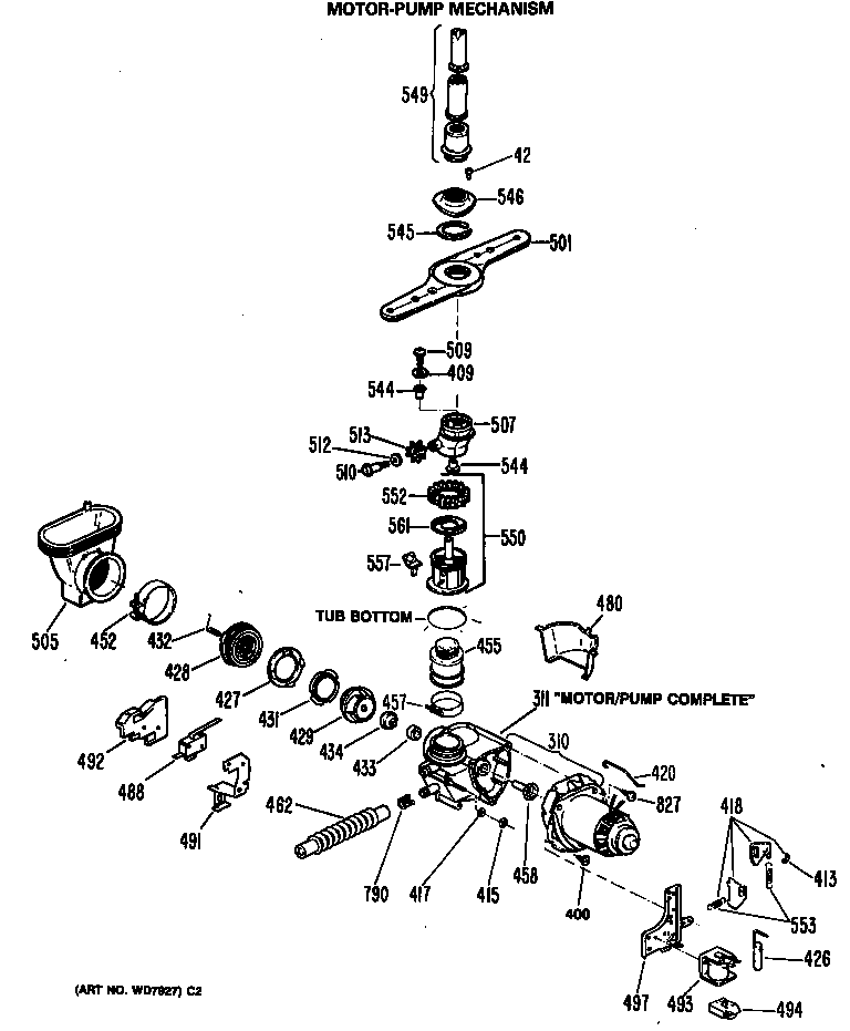 Motor-pump mechanism