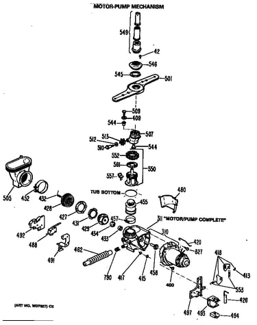 Motor-pump mechanism