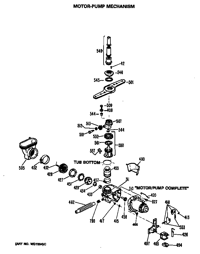 Motor-pump mechanism