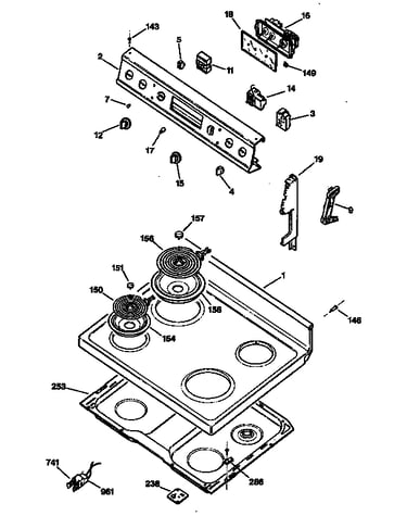 Control panel/cooktop