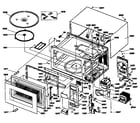 GE JES1500T01 chassis/cabinet assembly diagram