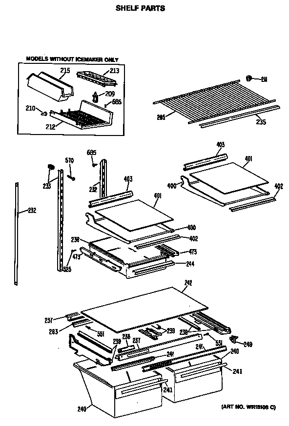 Shelf parts