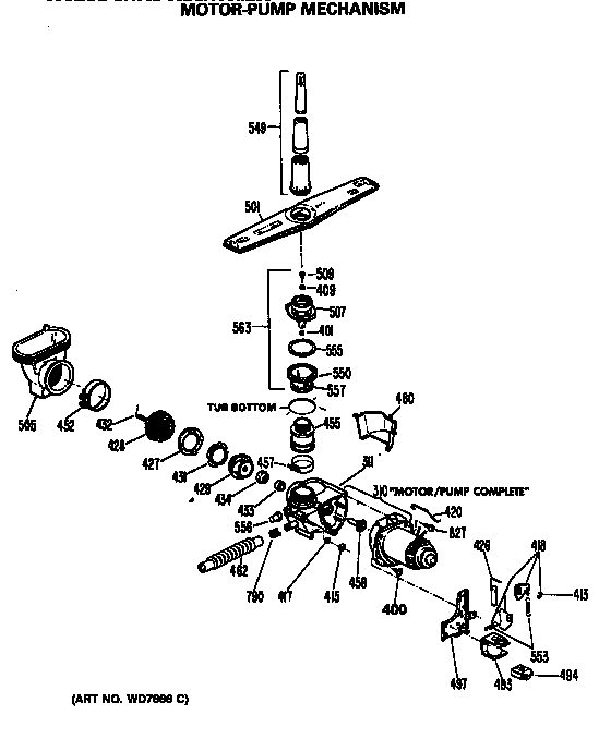 Motor-pump mechanism