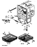 Tub assembly/racks
