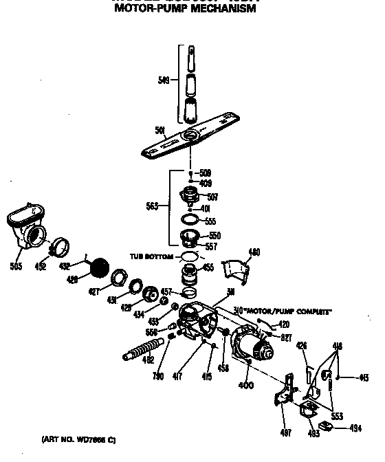 Motor-pump mechanism