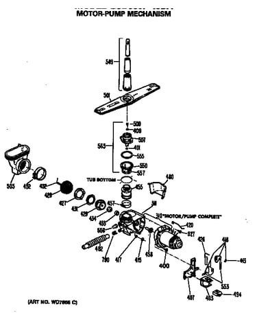 Motor-pump mechanism