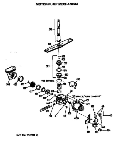 Motor-pump mechanism
