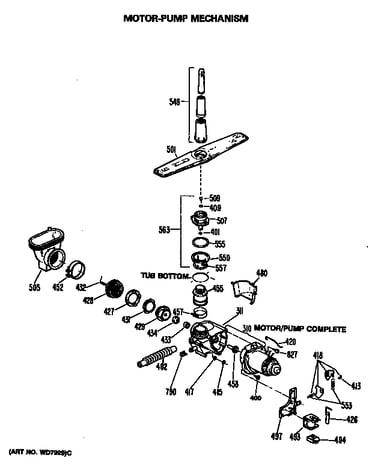 Motor/pump assembly