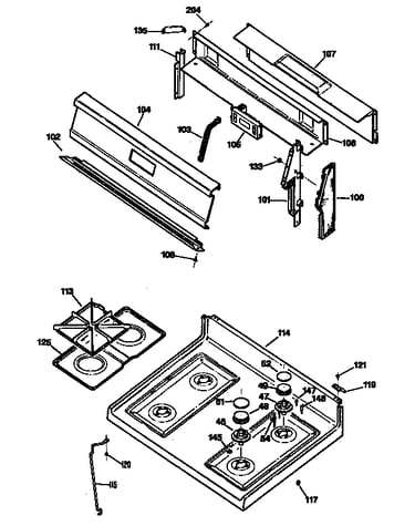 Control panel/cooktop