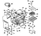GE JDP39WR5WH oven assembly diagram