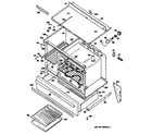 GE JCS57T1 oven assembly diagram