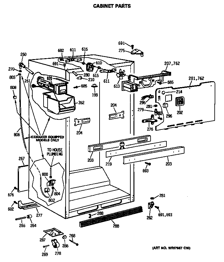 Cabinet parts