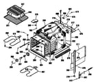 GE JKP13GT1BB oven assembly diagram