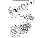 GE JKP18AT1AA motor/fan/door diagram