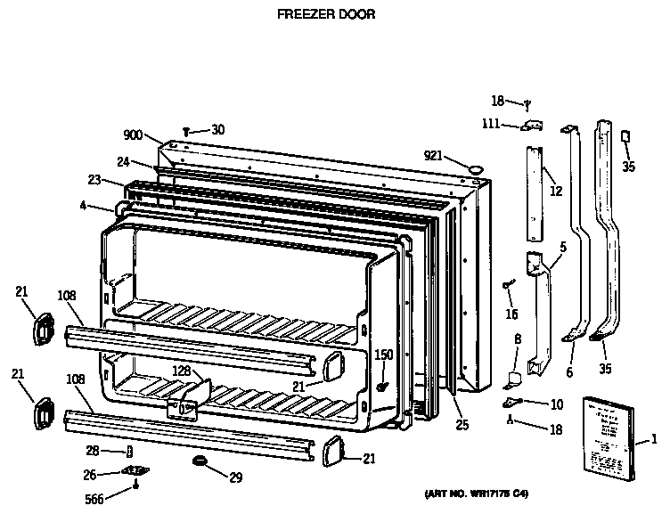 FREEZER DOOR