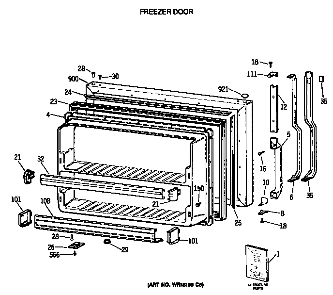 Freezer door