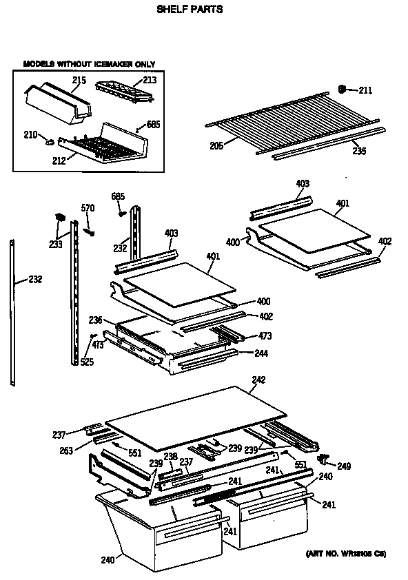 Shelf parts