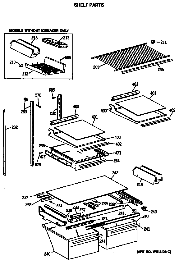 Shelf parts