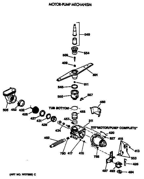 MOTOR-PUMP MECHANISM