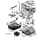 GE ZBD3000V65BB tub assembly/racks diagram