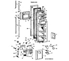 GE TFK27PFTCBB freezer door diagram
