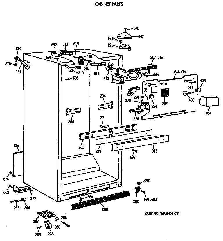 Cabinet parts