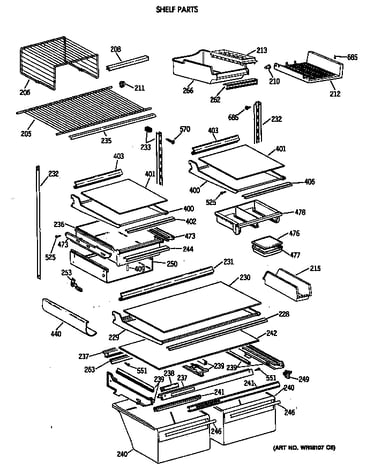 Shelf parts