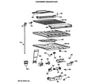 GE TBE22PASRRAA compartment separator parts diagram