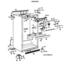 GE TBE19PATMRAA cabinet parts diagram