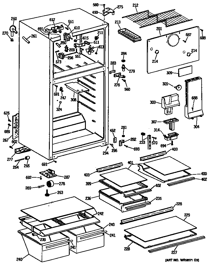Cabinet/shelves