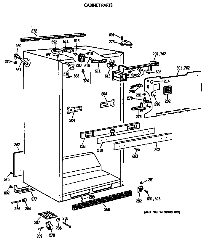 CABINET PARTS