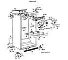 GE TBE22PATMRAA cabinet parts diagram