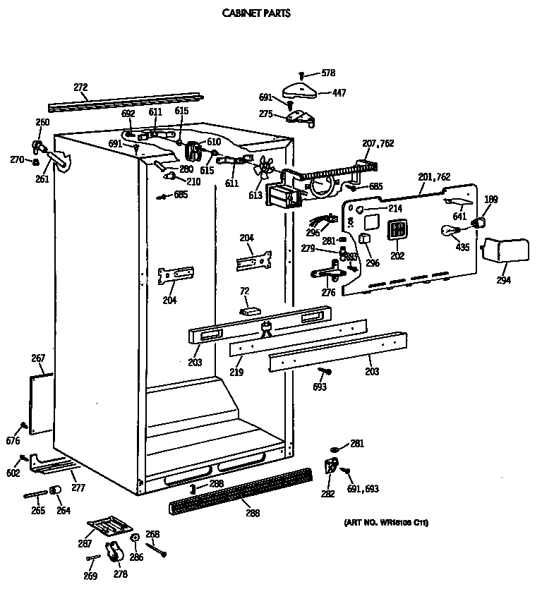 Cabinet parts