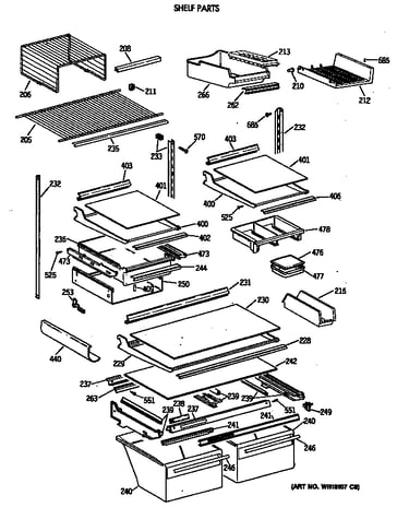 Shelf parts
