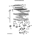 GE TBE22PATMRAA compartment separator parts diagram