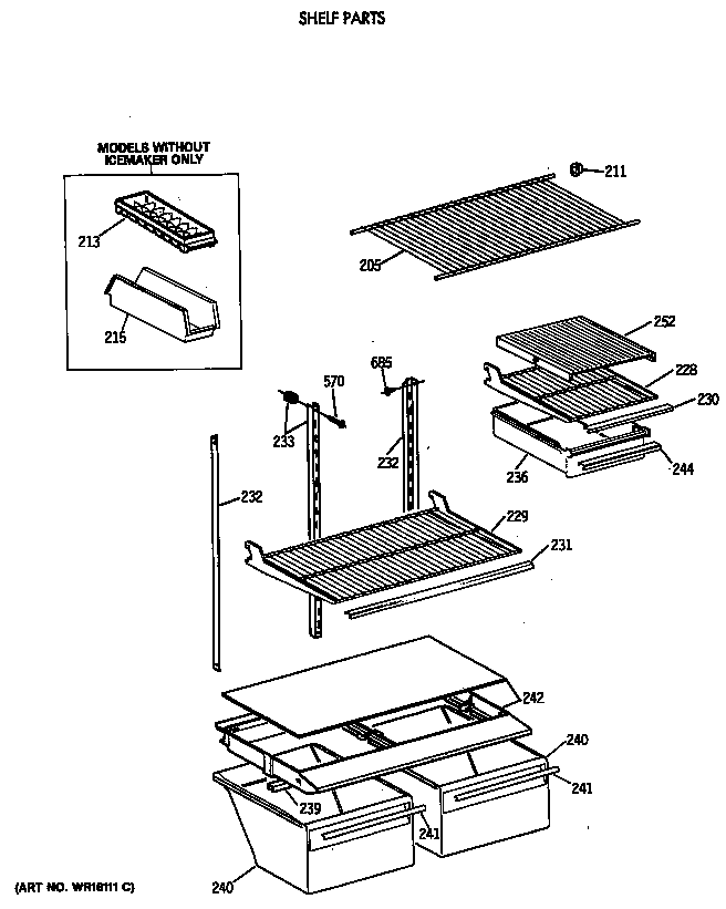 Shelf parts