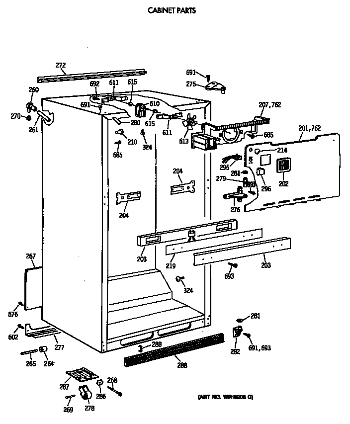Cabinet parts