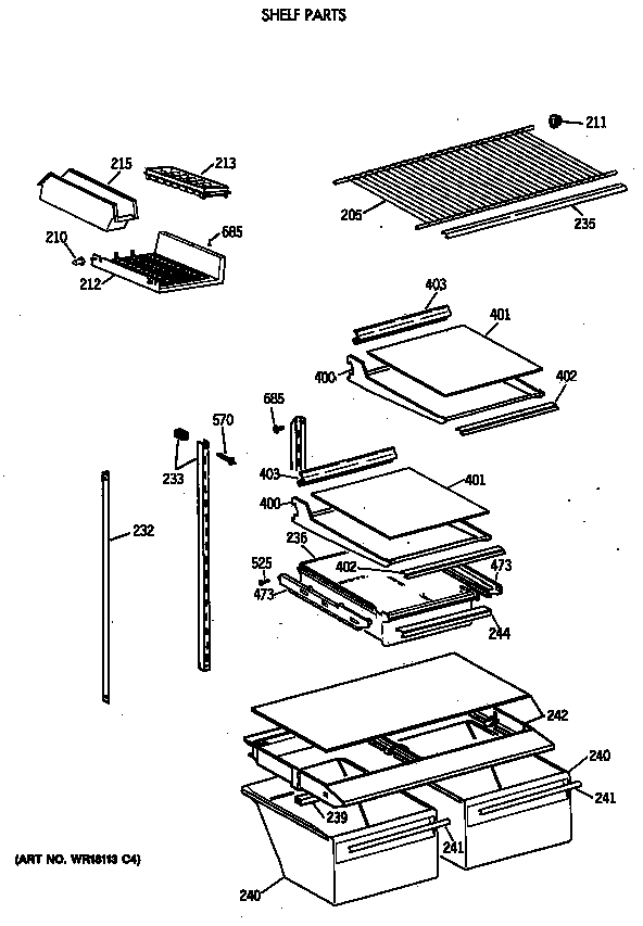 Shelf parts
