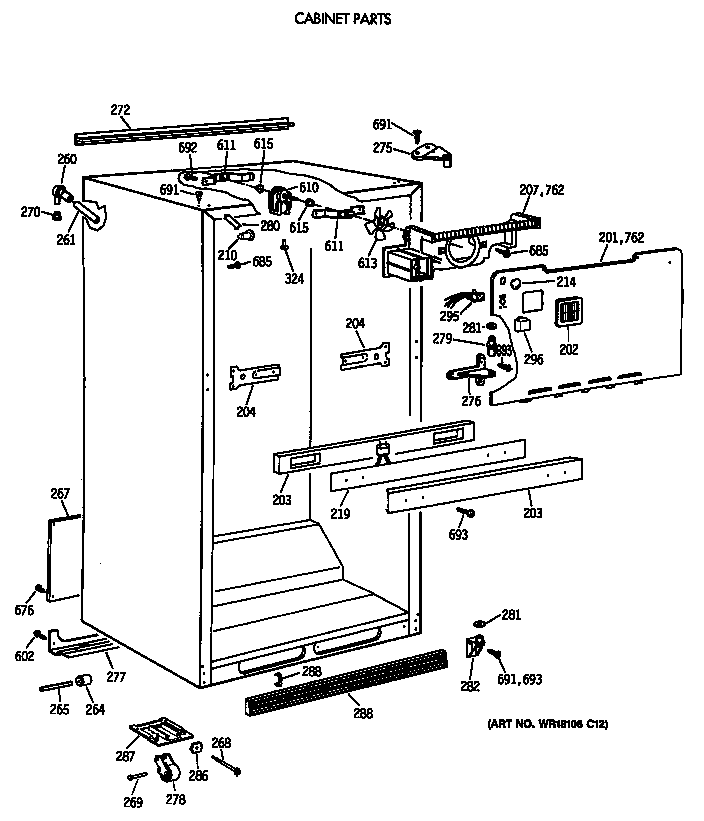Cabinet parts