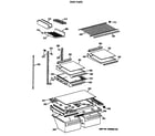 GE TBT21JATERAD shelf parts diagram