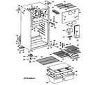 GE TBX16DATDRAD cabinet/shelves diagram
