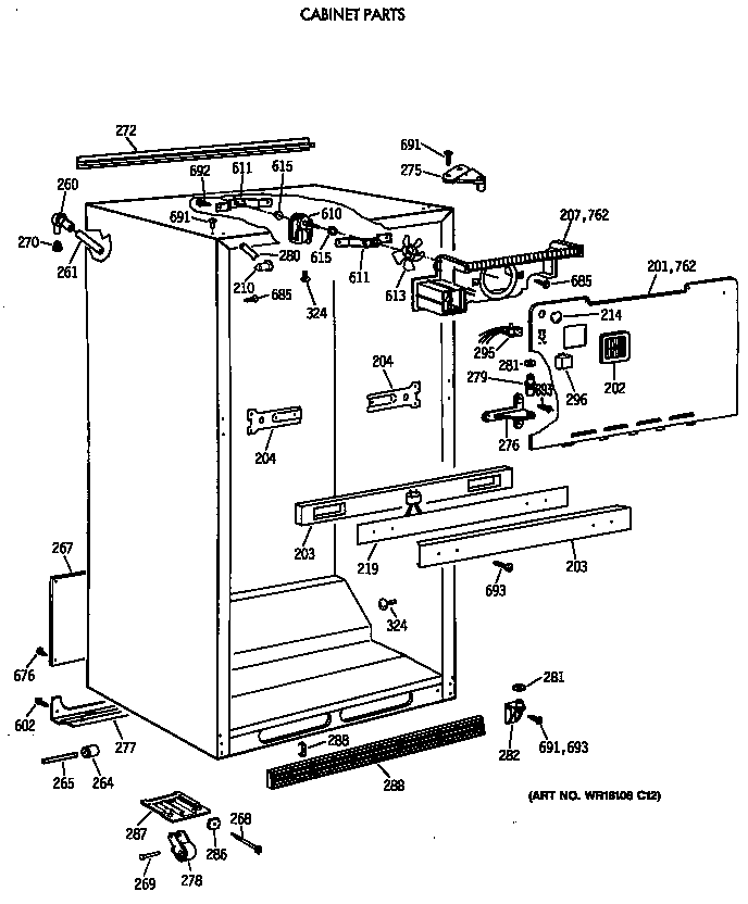 CABINET PARTS