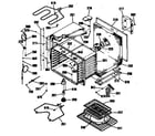 GE JTP54GV1BB oven assembly diagram