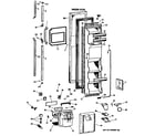 GE TFG24PRVAWW freezer door diagram