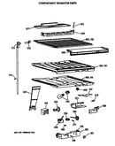 Compartment separator parts