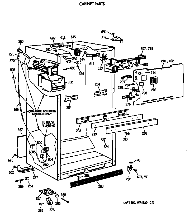 Cabinet parts