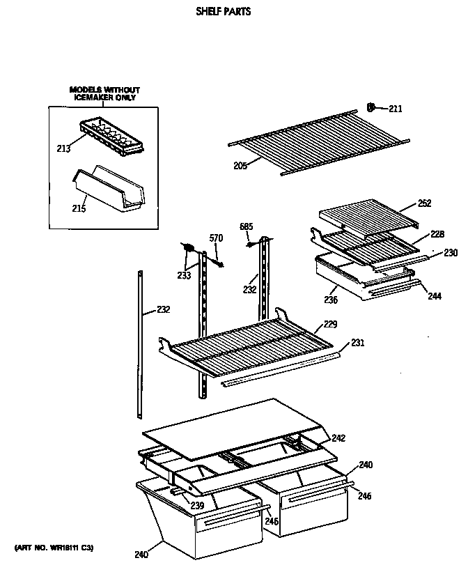 Shelf parts