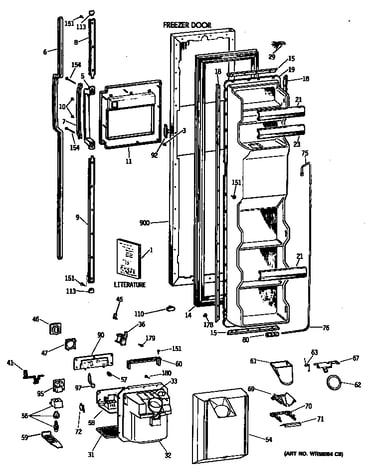 Freezer door